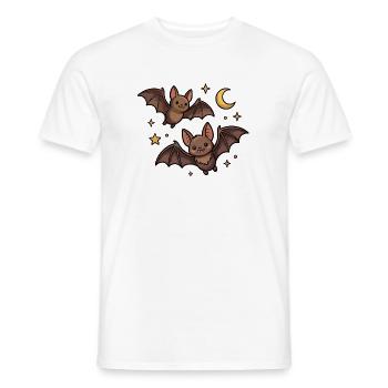 Fledermäuse mit dem Mond - Männer T-Shirt - Weiß - Vorne - AI Model Male 178 dark (178cm)
