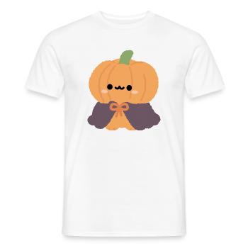 Chibi Kürbis-Cape-Plüsch - Männer T-Shirt - Weiß - Vorne - AI Model Male 178 dark (178cm)