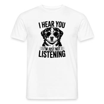 Berner Sennenhund Witz Berner Sennenhund Geschenk  - Männer T-Shirt - Weiß - Vorne - AI Model Male 178 dark (178cm)
