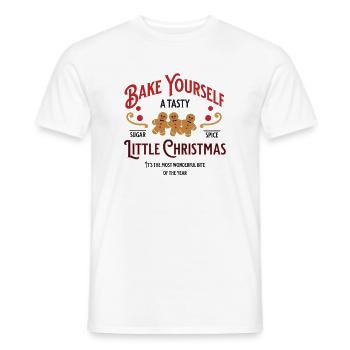 Bake Yourself A Tasty Christmas Backen Geschenk - Männer T-Shirt - Weiß - Vorne - AI Model Male 178 dark (178cm)