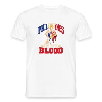 Philippinische Wurzeln Amerikanische Heimat - Männer T-Shirt - Weiß - Vorne - AI Model Male 178 dark (178cm)