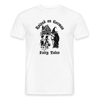 Raised on German Fairy Tails Hänsel und Gretel - Männer T-Shirt - Weiß - Vorne - AI Model Male 178 dark (178cm)
