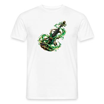 Smaragdgrüne Arkane Violine - Männer T-Shirt - Weiß - Vorne - AI Model Male 178 dark (178cm)