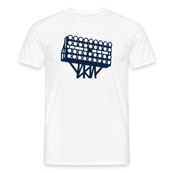 Stadion Flutlicht Grafik - Männer T-Shirt - Weiß - Vorne - AI Model Male 178 dark (178cm)