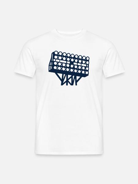 Stadion Flutlicht Grafik - Männer T-Shirt - Weiß