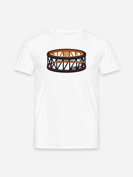 Raketenbasis Startrampe Grafik - Männer T-Shirt - Weiß