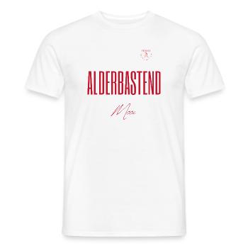 Alderbastend schön – Twente- und Sallands-Dialekt - Männer T-Shirt - Weiß - Vorne - AI Model Male 178 dark (178cm)