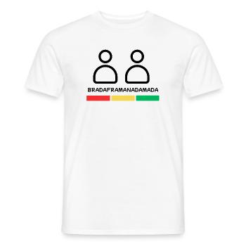 Bruder - Männer T-Shirt - Weiß - Vorne - AI Model Male 178 dark (178cm)