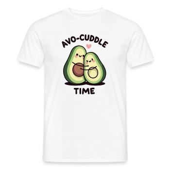 Avo-Kuschelzeit - Männer T-Shirt - Weiß - Vorne - AI Model Male 178 dark (178cm)
