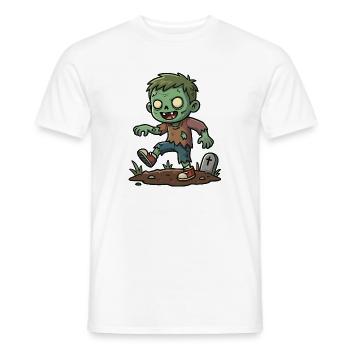 Grüner Zombie - Männer T-Shirt - Weiß - Vorne - AI Model Male 178 dark (178cm)