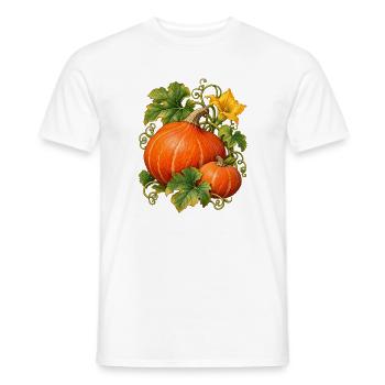 Hokkaido Kürbisernte - Männer T-Shirt - Weiß - Vorne - AI Model Male 178 dark (178cm)