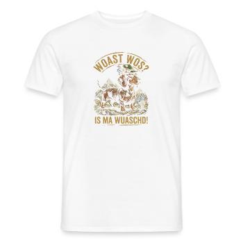 Dackel Woast Wos Is Ma Wuaschd Bayerischer Hunde - Männer T-Shirt - Weiß - Vorne - AI Model Male 178 dark (178cm)