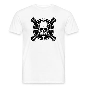  Packraft-Kayak KANU RAFTING Kayaking Angler-Boot - Männer T-Shirt - Weiß - Vorne - AI Model Male 178 dark (178cm)
