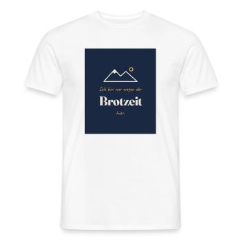 Wandern - Männer T-Shirt - Weiß - Vorne - AI Model Male 178 dark (178cm)