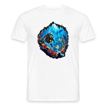 Taucher Unterwasserruinen Expedition Tauchen - Männer T-Shirt - Weiß - Vorne - AI Model Male 178 dark (178cm)