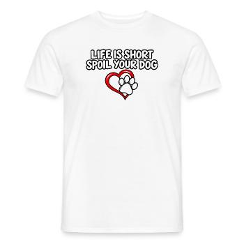 Hundeliebhaber Haustiereltern Hundemama Papa Fell Mama Kunst - Männer T-Shirt - Weiß - Vorne - AI Model Male 178 dark (178cm)
