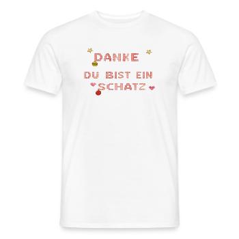 du bist ein Schatz - Männer T-Shirt - Weiß - Vorne - AI Model Male 178 dark (178cm)