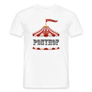 Das Leben ist kein Ponyhof - Männer T-Shirt - Weiß - Vorne - AI Model Male 178 dark (178cm)