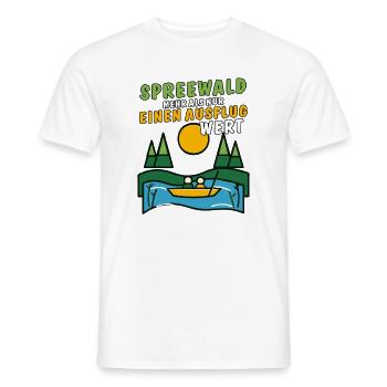 SPREEWALD AUSFLUG - Männer T-Shirt - Weiß - Vorne - AI Model Male 178 dark (178cm)