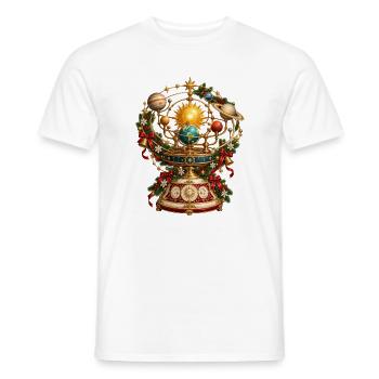 Weihnachtshimmlische Orrery - Männer T-Shirt - Weiß - Vorne - AI Model Male 178 dark (178cm)