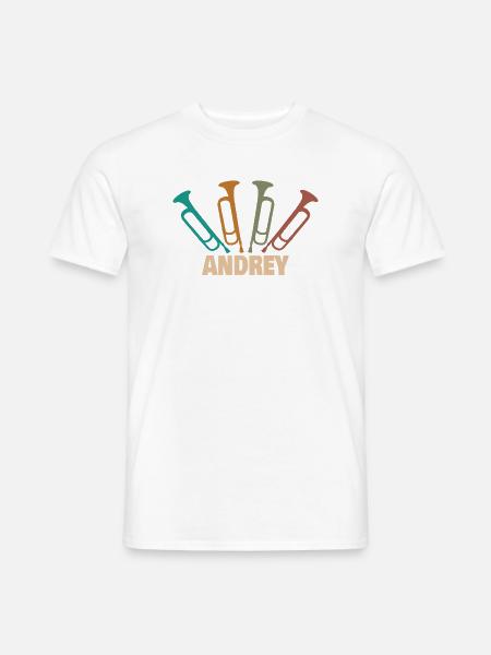Andrey - Männer T-Shirt - Weiß
