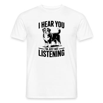 Berner Sennenhund Witz Berner Sennenhund Geschenk  - Männer T-Shirt - Weiß - Vorne - AI Model Male 178 dark (178cm)