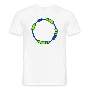 Plasmid DNA Genetik Logo - Männer T-Shirt - Weiß - Vorne - AI Model Male 178 dark (178cm)
