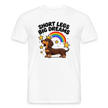 Dackel Wursthund Doxie Wiener Hund Mama Papa Kunst - Männer T-Shirt - Weiß - Vorne - AI Model Male 178 dark (178cm)