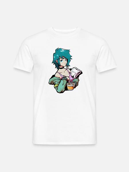 Anime Ramen - Männer T-Shirt - Weiß