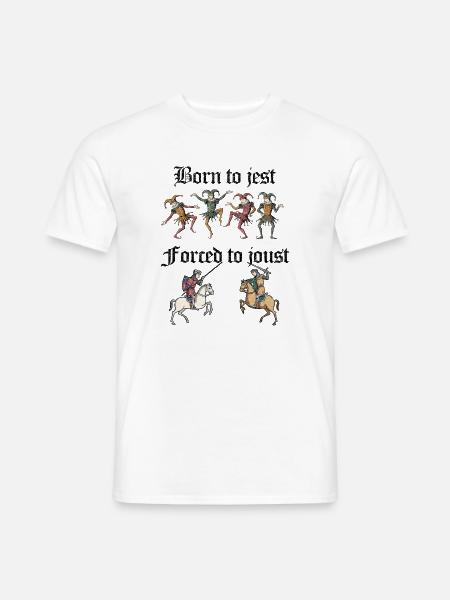 Scherz und Turrspiel - Männer T-Shirt - Weiß