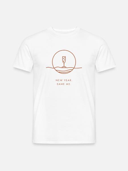 Neujahrsgeschenk – Neujahr. Ich auch. - Männer T-Shirt - Weiß