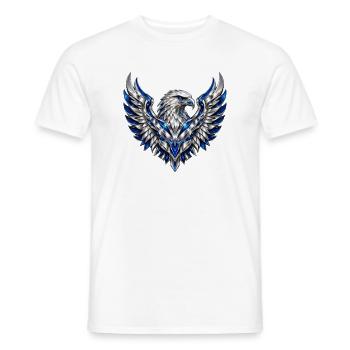 Silver Storm Eagle - Männer T-Shirt - Weiß - Vorne - AI Model Male 178 dark (178cm)