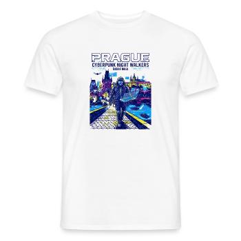 Programmer Prague Cyberpunk Night Walkers Bohemia - Männer T-Shirt - Weiß - Vorne - AI Model Male 178 dark (178cm)