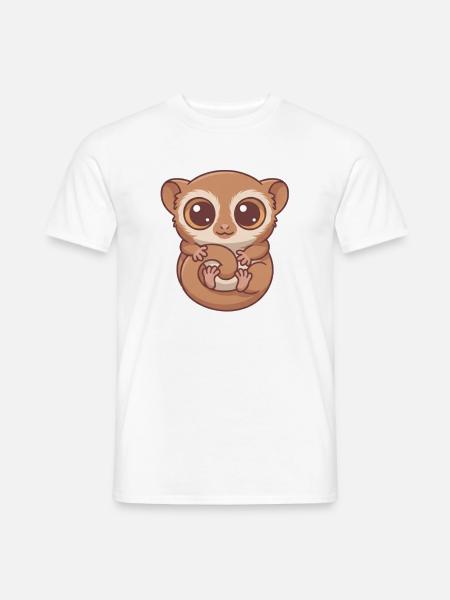 Koboldmaki - Männer T-Shirt - Weiß