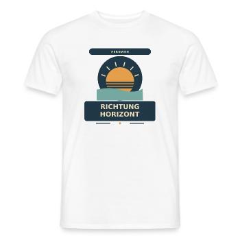 Richtung Horizont - Männer T-Shirt - Weiß - Vorne - AI Model Male 178 dark (178cm)
