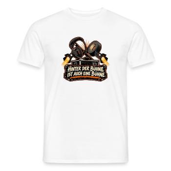 Hinter der Bühne ist auch eine Bühne. - Männer T-Shirt - Weiß - Vorne - AI Model Male 178 dark (178cm)