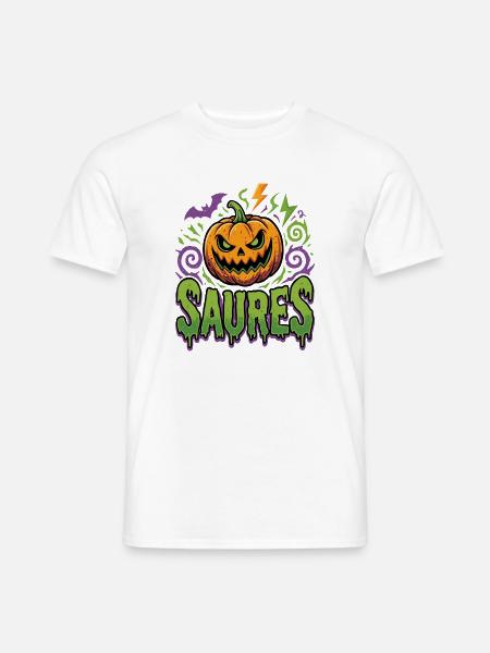 Saures Halloween - Männer T-Shirt - Weiß