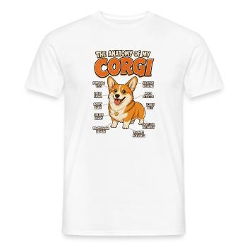 Welsh Corgi Hundespruch Hundehalter Gassi Design - Männer T-Shirt - Weiß - Vorne - AI Model Male 178 dark (178cm)
