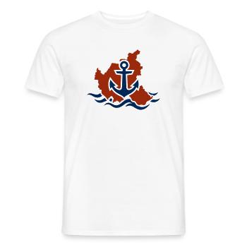 Ahoi Hamburg - Männer T-Shirt - Weiß - Vorne - AI Model Male 178 dark (178cm)