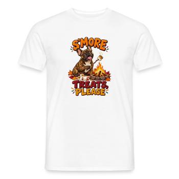 SMore Treats Please Französische Bulldogge Am - Männer T-Shirt - Weiß - Vorne - AI Model Male 178 dark (178cm)