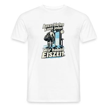 Eishockeyspieler Hobbyspieler Eiszeit Humor - Männer T-Shirt - Weiß - Vorne - AI Model Male 178 dark (178cm)