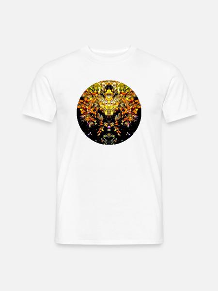 Natur Mandala  Unterwasserflora - Männer T-Shirt - Weiß