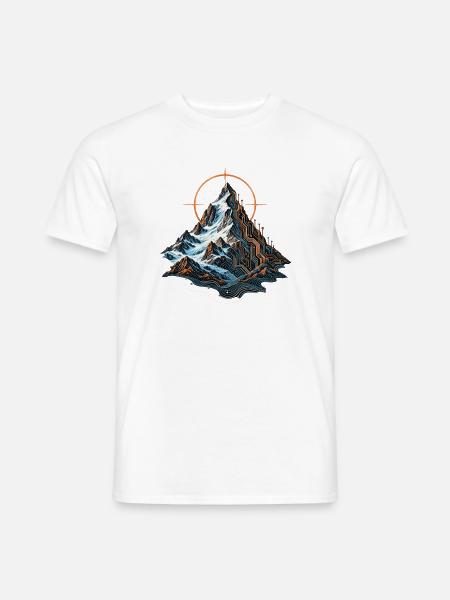 Alpine Circuit - Männer T-Shirt - Weiß