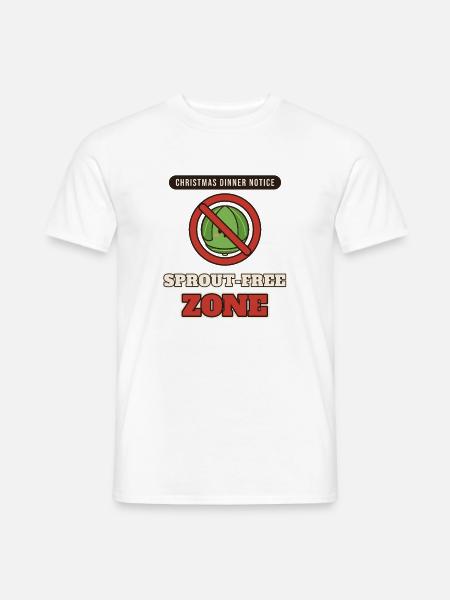 Keimfreie Zone (Weihnachtsabend-Mitteilung) - Männer T-Shirt - Weiß