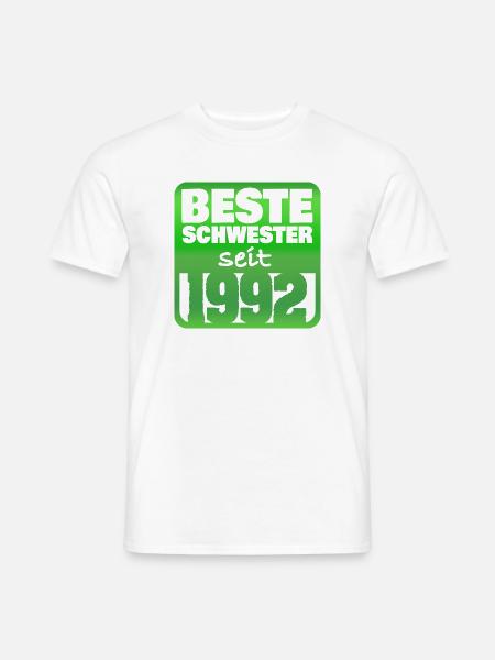 Schwester 1992 - Männer T-Shirt - Weiß