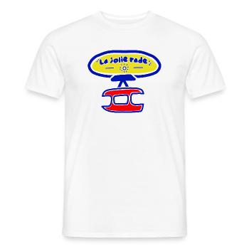 Der hübsche Seilbahnhafen von Toulon - Männer T-Shirt - Weiß - Vorne - AI Model Male 178 dark (178cm)