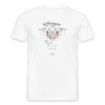 Sternzeichen Flügel-Skorpion Zodiac Tattoo - Männer T-Shirt - Weiß - Vorne - AI Model Male 178 dark (178cm)