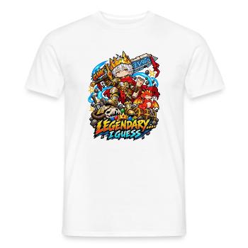 Epische Fantasy× Sarkasmus und Ironie - Männer T-Shirt - Weiß - Vorne - AI Model Male 178 dark (178cm)