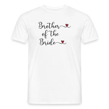Bruder der Braut - Männer T-Shirt - Weiß - Vorne - AI Model Male 178 dark (178cm)