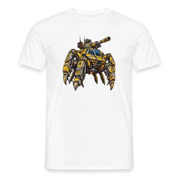 Schlacht-Worn_Spider_Tank_Mech - Männer T-Shirt - Weiß - Vorne - AI Model Male 178 dark (178cm)